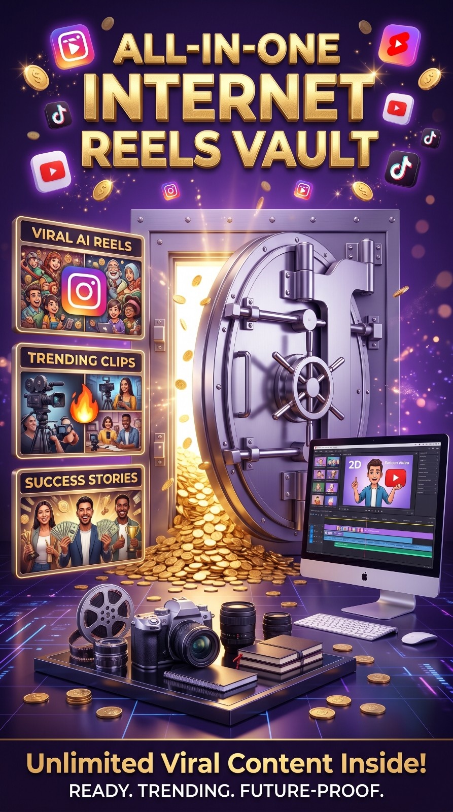 All-in-one internet reels vault bundle