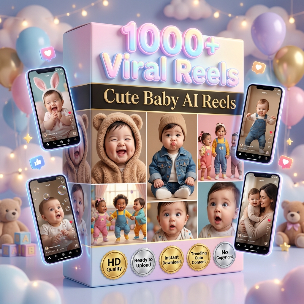 Cute Baby AI Reels Bundle